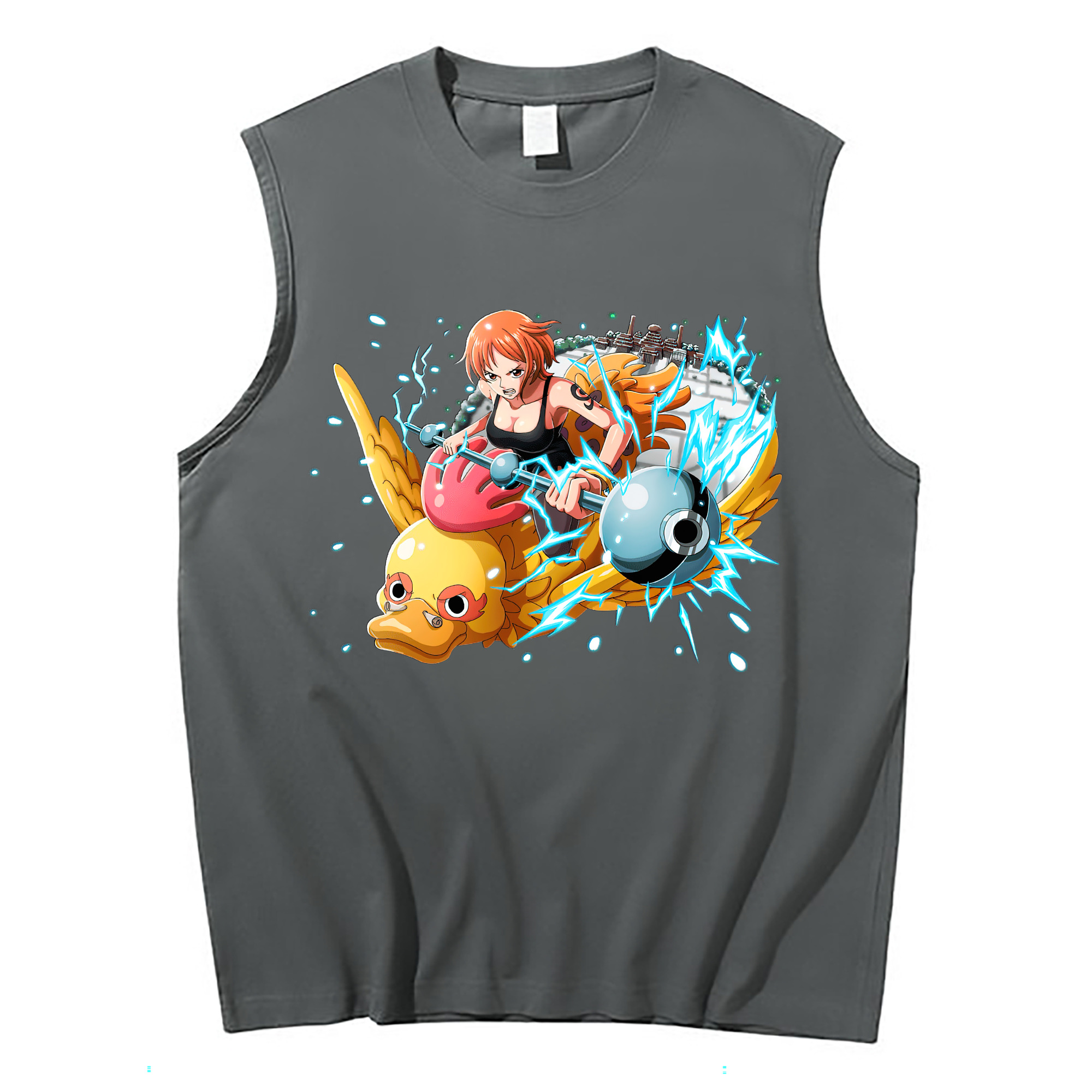 ワンピース ナミ ONE PIECE Nami コットン100％タンクトップ（フロントプリント）